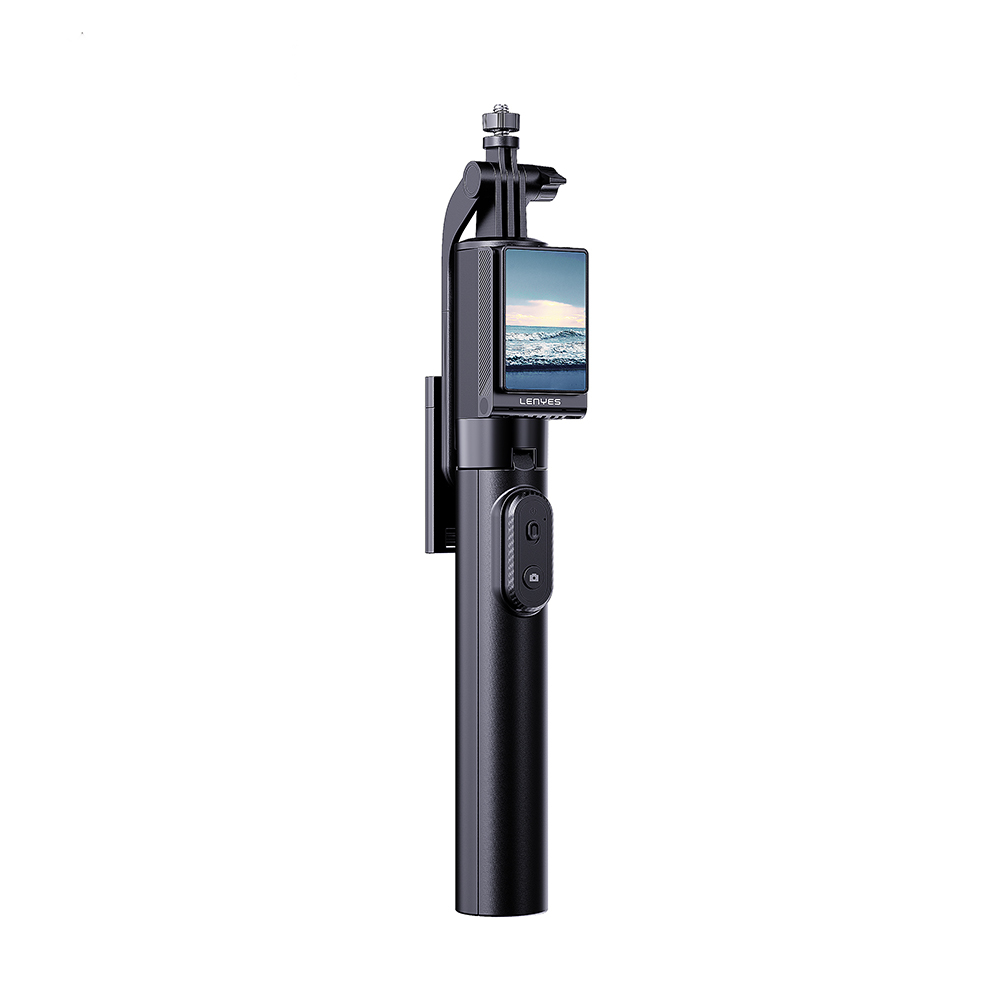 [RNZ-TA129725] Lenyes LPH120 Uzaktan Kumandalı Çok Fonksiyonlu Sabitleyici Ekranlı Tripod ve Selfie Çubuğu