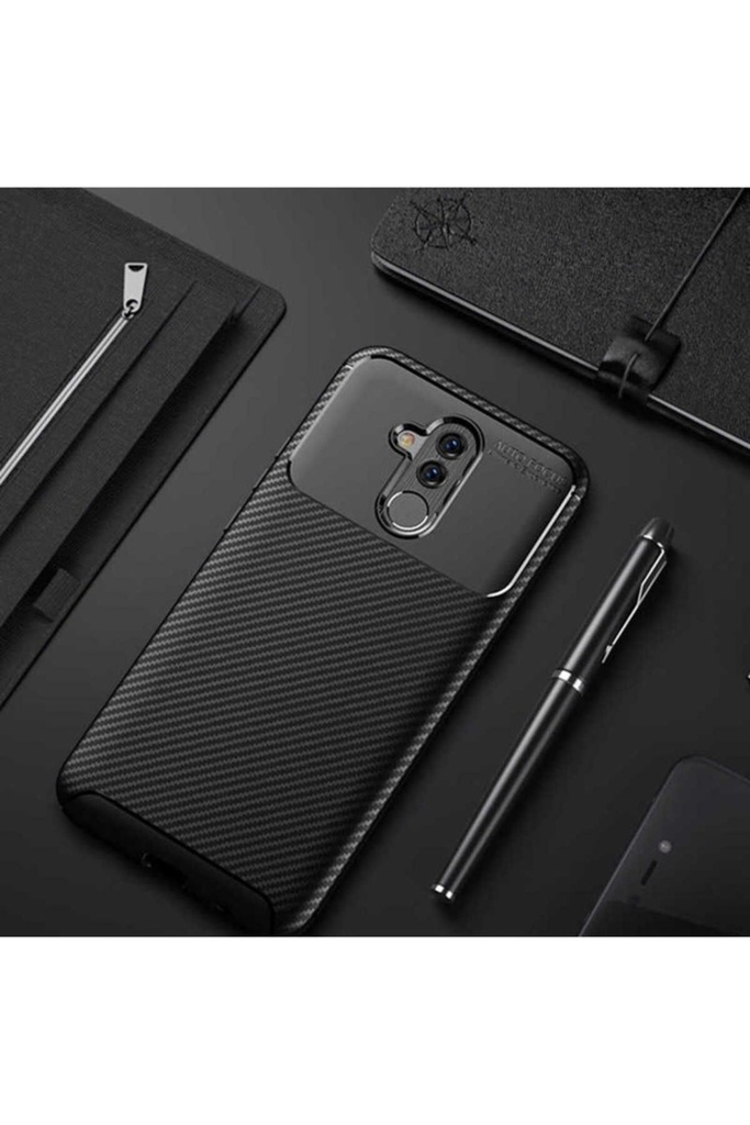 [RNZ-TA15043] Huawei Mate 20 Lite Uyumlu Kılıf Zore Negro Silikon Kapak (Siyah)