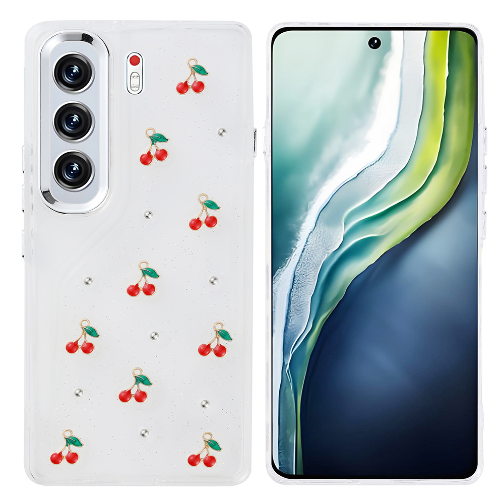 Tecno Camon 40 Pro Uyumlu Kılıf Airbag Tasarımlı Simli Şeffaf Zore Kutup Kapak