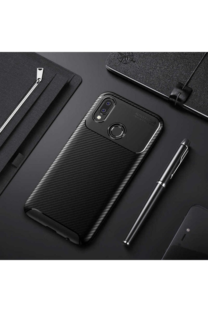 [RNZ-TA15046] Huawei P20 Lite Uyumlu Kılıf Zore Negro Silikon Kapak (Siyah)