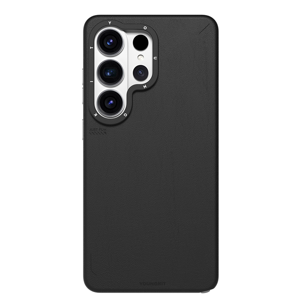 Samsung Galaxy S26 Ultra Uyumlu Kılıf M-safe Şarj Özellikli Basit Mat Deri Desenli Youngkit Tech Fashion Serisi Kapak