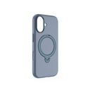 Apple iPhone 17 Uyumlu Kılıf M-safe Şarj Özellikli Metal Standlı Sıvı Silikon Lenyes CK223 Kapak