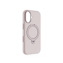 Apple iPhone 17 Uyumlu Kılıf M-safe Şarj Özellikli Metal Standlı Sıvı Silikon Lenyes CK223 Kapak
