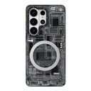 Samsung Galaxy S26 Ultra Uyumlu Kılıf M-safe Şarj Özellikli Youngkit 360 Derece Standlı Technology Serisi Kapak