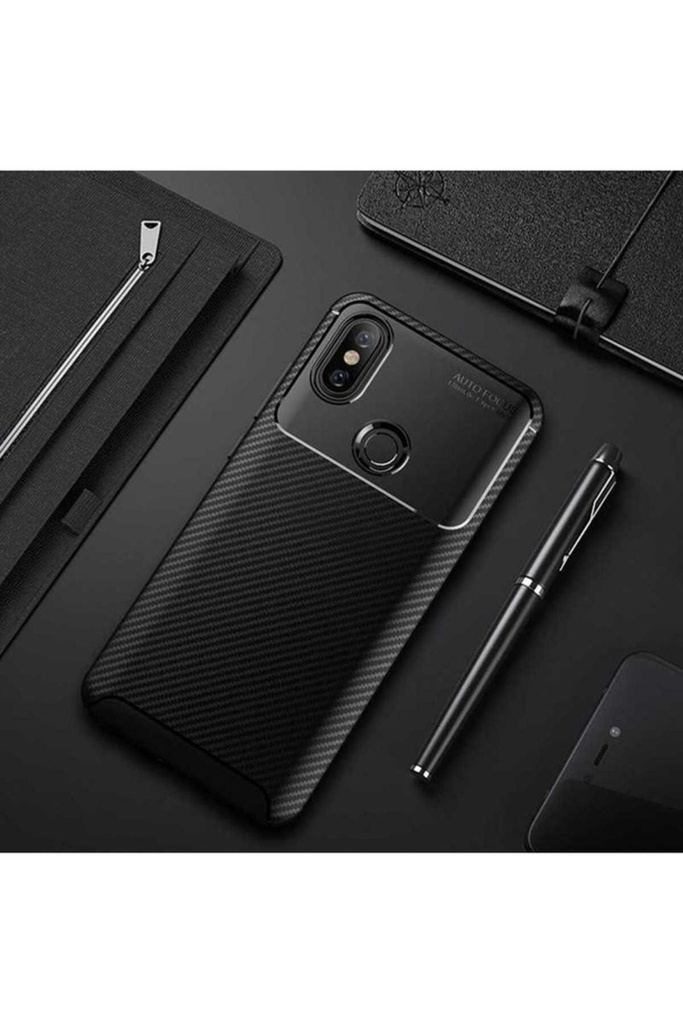[RNZ-TA15055] Xiaomi Mi 8 Uyumlu Kılıf Zore Negro Silikon Kapak (Siyah)