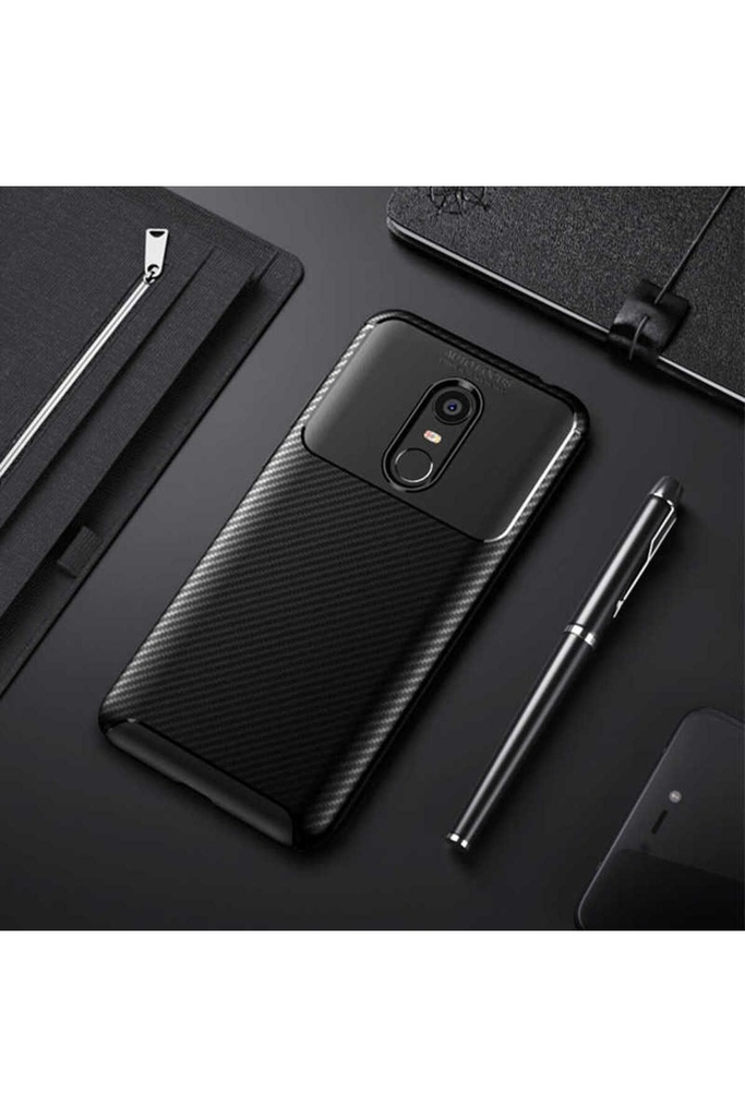 [RNZ-TA15061] Xiaomi Redmi 5 Plus Uyumlu Kılıf Zore Negro Silikon Kapak (Siyah)