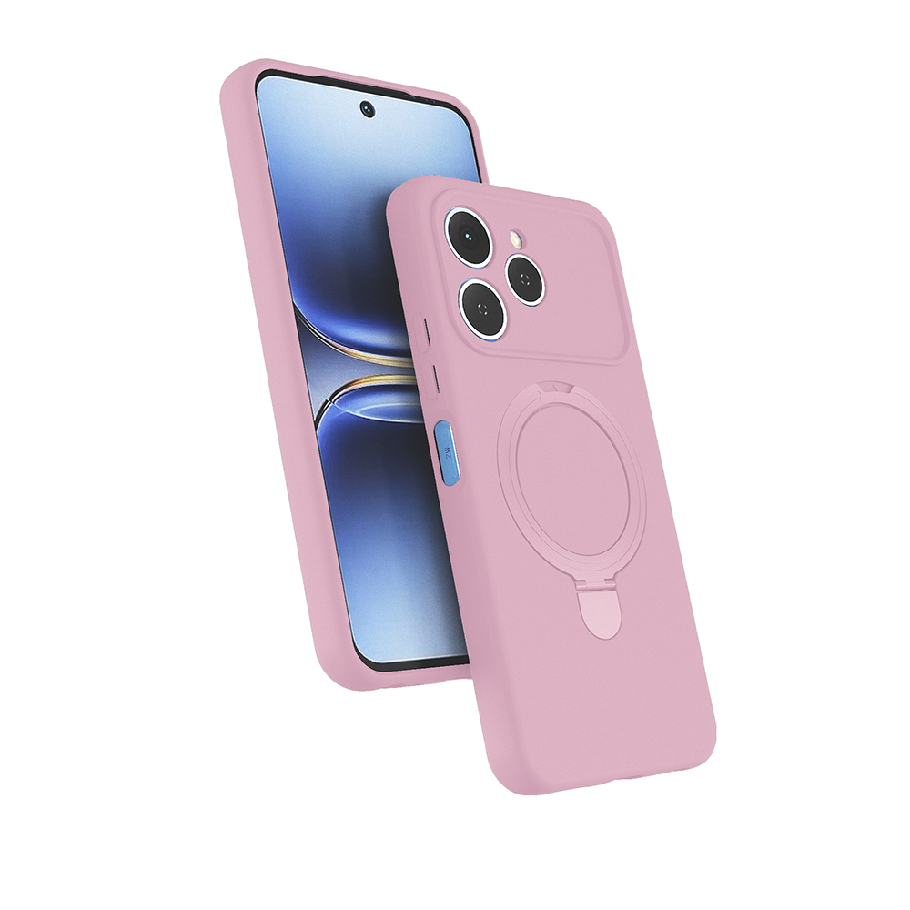 Tecno Spark 40 Uyumlu Kılıf M-safe Şarj Özellikli Standlı Zore Samara Kapak
