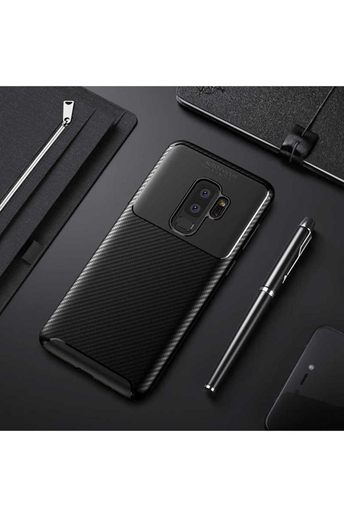 [RNZ-TA15079] Samsung Galaxy S9 Plus Uyumlu Kılıf Zore Negro Silikon Kapak (Siyah)