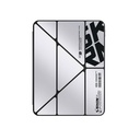 Apple iPad Air 10.9 2022 (5.Nesil) Uyumlu Kılıf SkinArma Holografik Tasarımlı Arkası Şeffaf Çıkarılabilir Magnetik Kira Kobai Kılıf