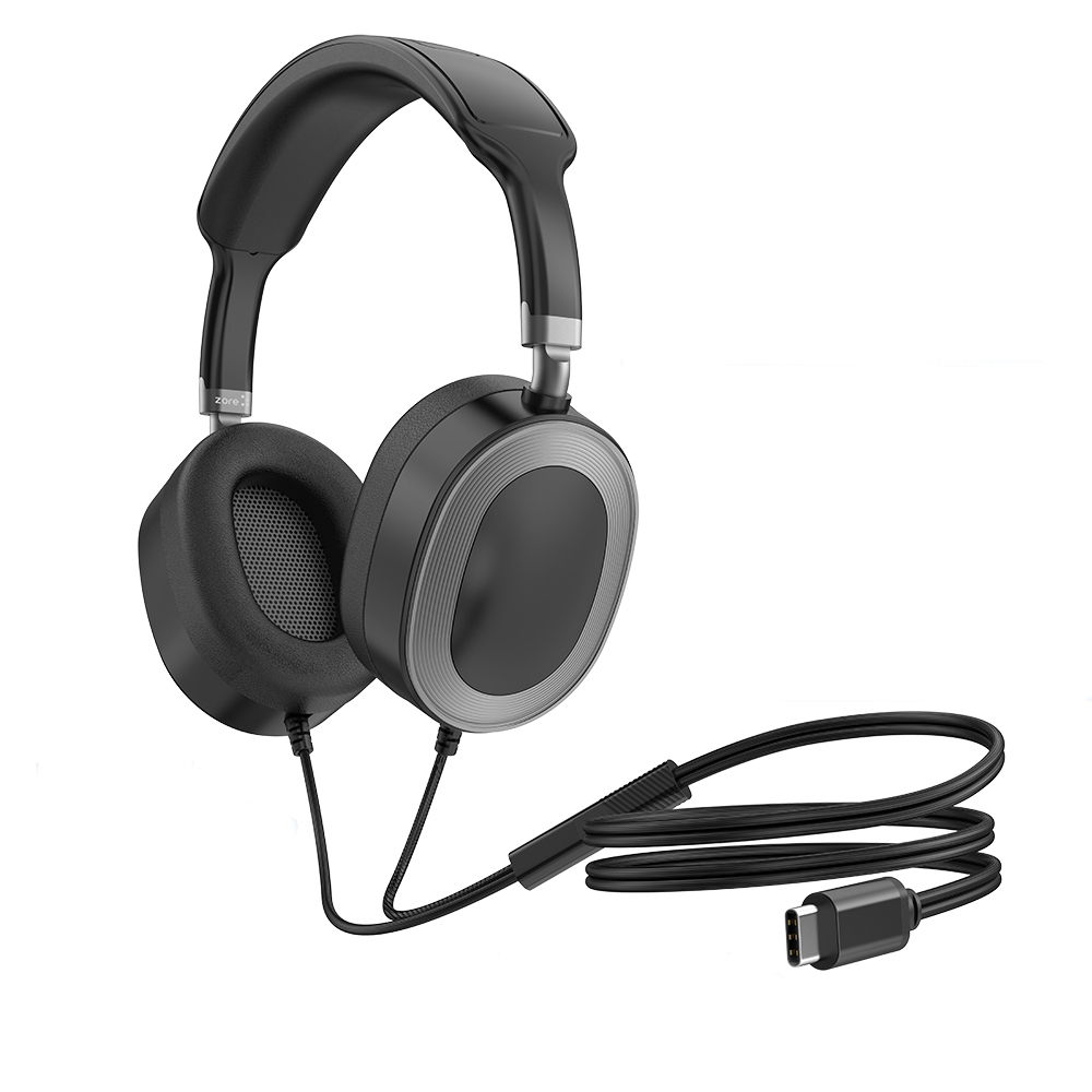 [RNZ-TA129836] Zore LS-861 Tak Çalıştır Type-C Kulak Üstü Kulaklık (Siyah)