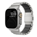 Apple Watch 7 45mm Uyumlu Zore KRD-152 Titanyum Silikon Kordon