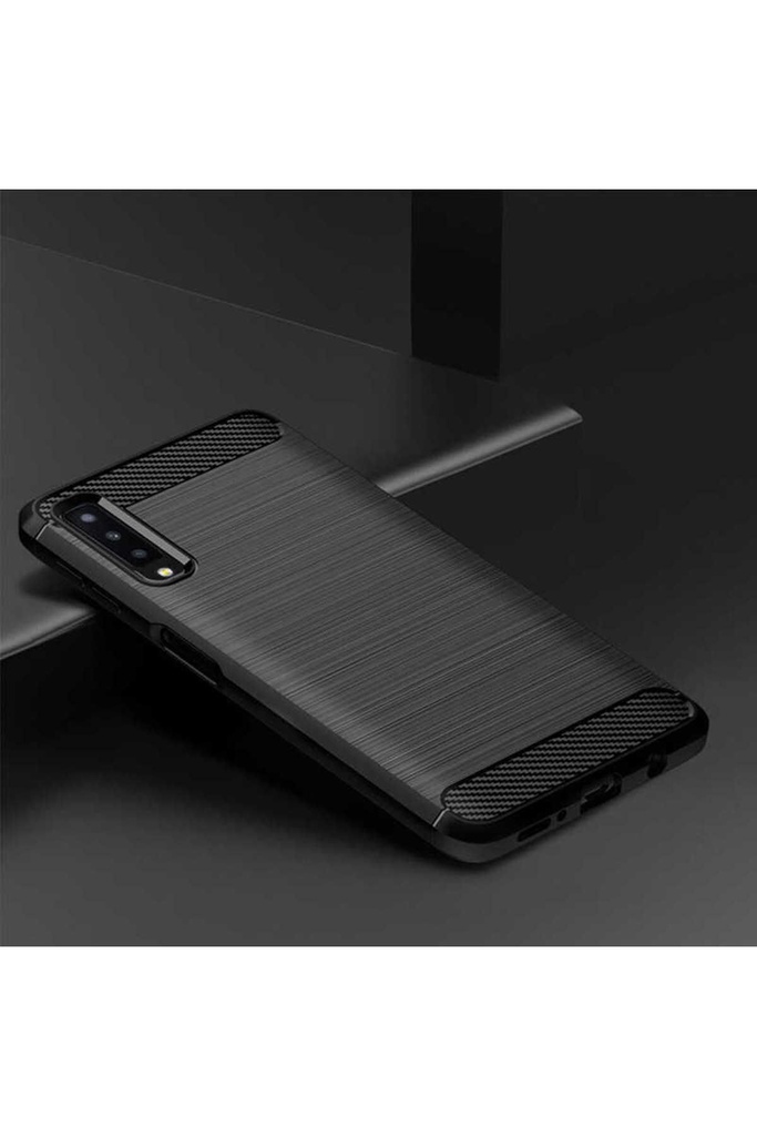 [RNZ-TA15164] Samsung Galaxy A7 2018 Uyumlu Kılıf Zore Room Silikon Kapak (Siyah)