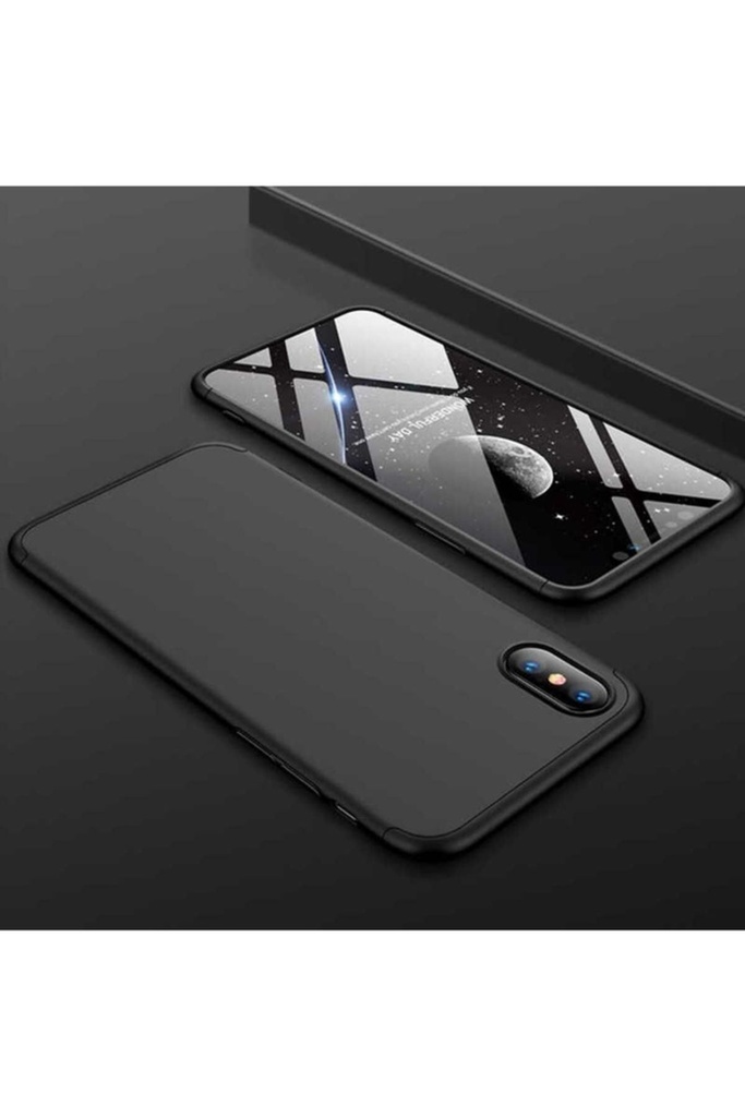 [RNZ-TA15176] Apple iPhone XS Max Uyumlu Kılıf Zore Ays Kapak (Siyah)