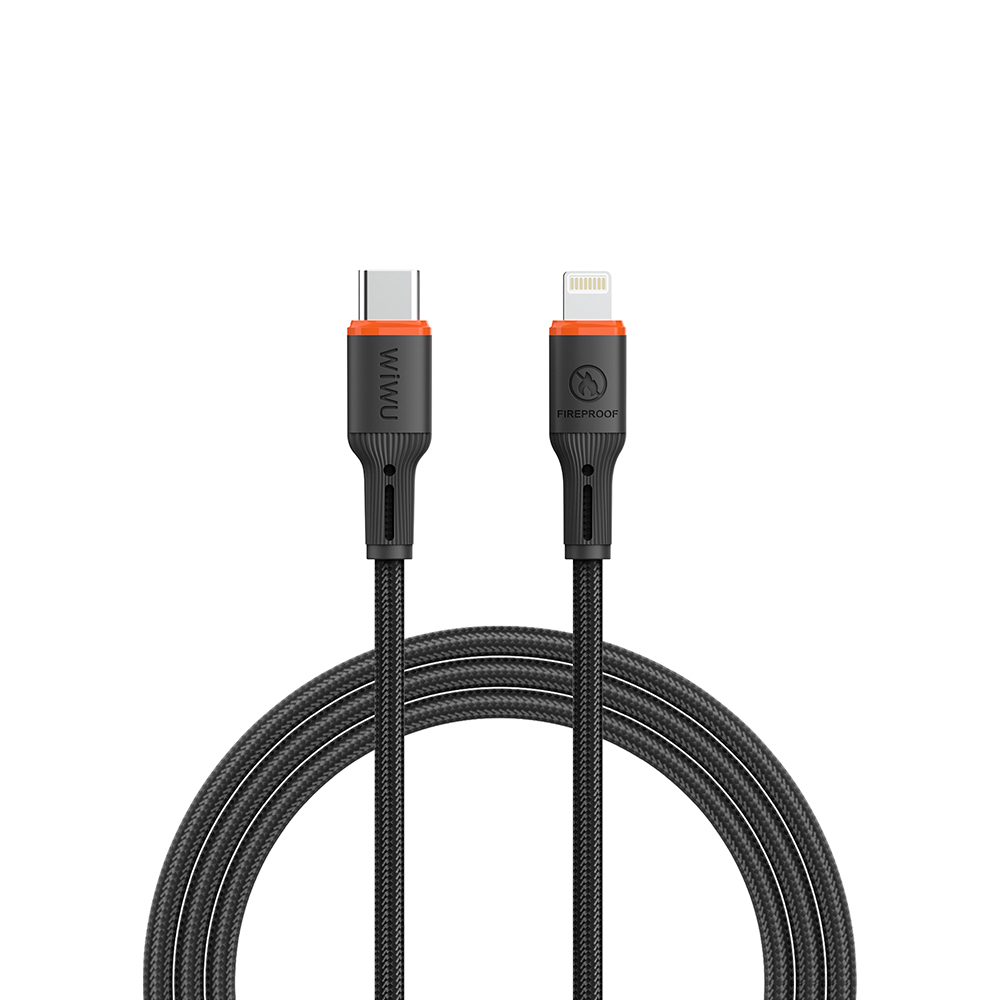 Wiwu Wi-C097 FlameGuard Serisi Type-C to Lightning Data ve Şarj Kablosu 27W 1.2M