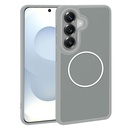 Samsung Galaxy S26 Plus Uyumlu Kılıf M-Safe Şarj Özellikli Metal Kamera Çerçeveli Zore Sanremo Silikon Kapak