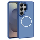 Samsung Galaxy S26 Ultra Uyumlu Kılıf M-Safe Şarj Özellikli Metal Kamera Çerçeveli Zore Sanremo Silikon Kapak