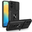 Tecno Spark Go 2 Uyumlu Kılıf Magnetik Standlı Kamera Korumalı Zore Sürgülü Vega Kapak
