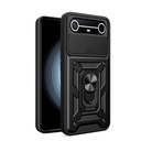 Tecno Spark Slim 5G Uyumlu Kılıf Magnetik Standlı Kamera Korumalı Zore Sürgülü Vega Kapak