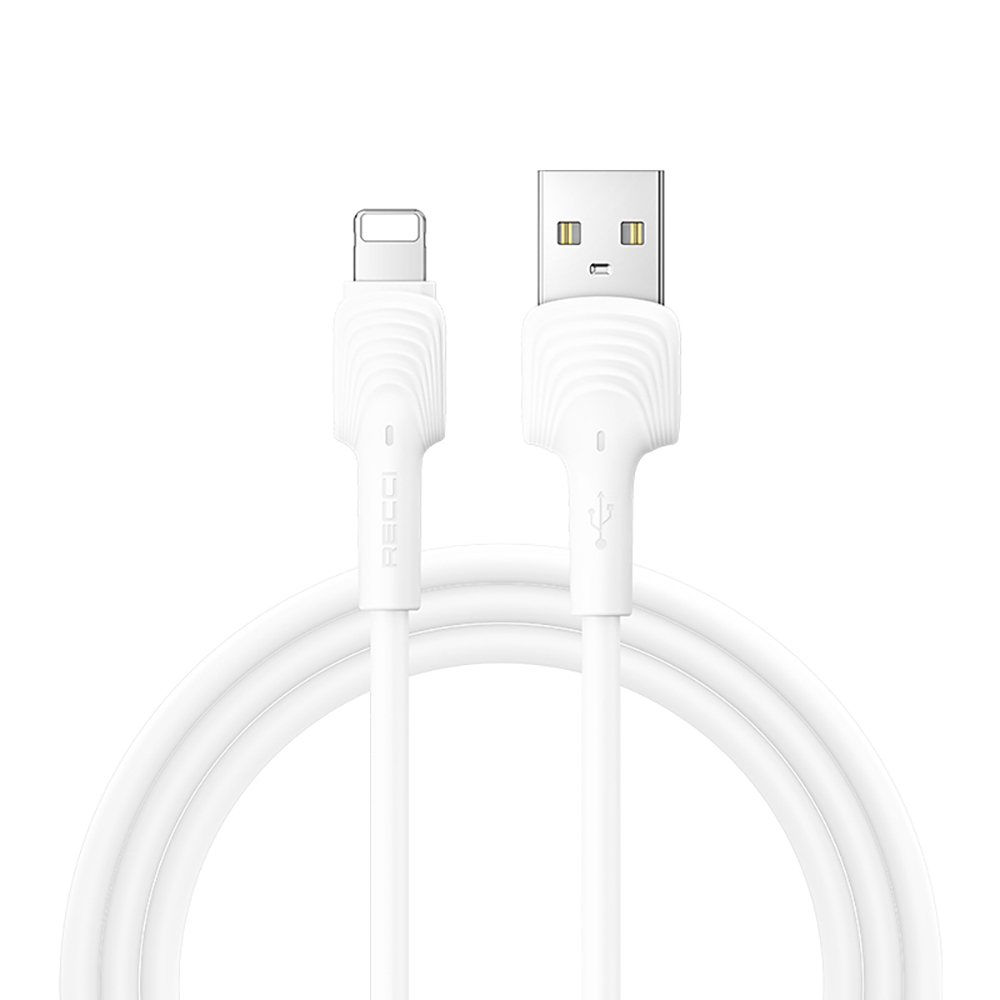 Recci RTC-N26L USB-A to Lightning Hızlı Şarj Özellikli Data ve Şarj Kablosu 1M