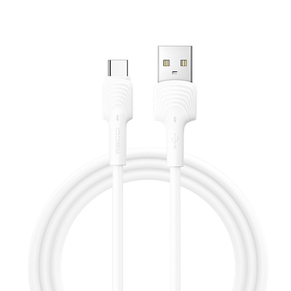 Recci RTC-N26C USB-A to Type-C Hızlı Şarj Özellikli Data ve Şarj Kablosu 1M