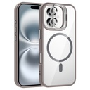 Apple iPhone 17 Uyumlu Kılıf Standlı ve Kamera Lens Hediyeli M-Safe Şarj Özellikli Zore Etro Kapak
