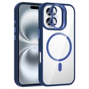 Apple iPhone 17 Uyumlu Kılıf Standlı ve Kamera Lens Hediyeli M-Safe Şarj Özellikli Zore Etro Kapak
