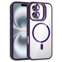 Apple iPhone 17 Uyumlu Kılıf Standlı ve Kamera Lens Hediyeli M-Safe Şarj Özellikli Zore Etro Kapak