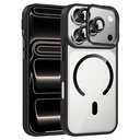 Apple iPhone 17 Pro Max Uyumlu Kılıf Standlı ve Kamera Lens Hediyeli M-Safe Şarj Özellikli Zore Etro Kapak