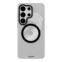 Samsung Galaxy S26 Ultra Uyumlu Kılıf M-safe Şarj Özellikli Disk Desenli Youngkit Disc Battle Kapak