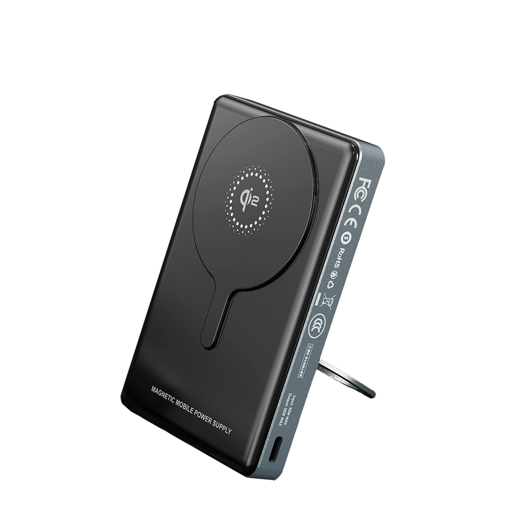 [RNZ-TA130562] Lenyes PW1013D PD 30W Dijital LED Göstergeli Qi2 Teknolojili Standlı Kablosuz Şarj Özellikli Wireless Powerbank 15W 10000mAh