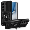 Tecno Camon 40 Pro Uyumlu 4G Kılıf Magnetik Standlı Kamera Korumalı Zore Sürgülü Vega Kapak