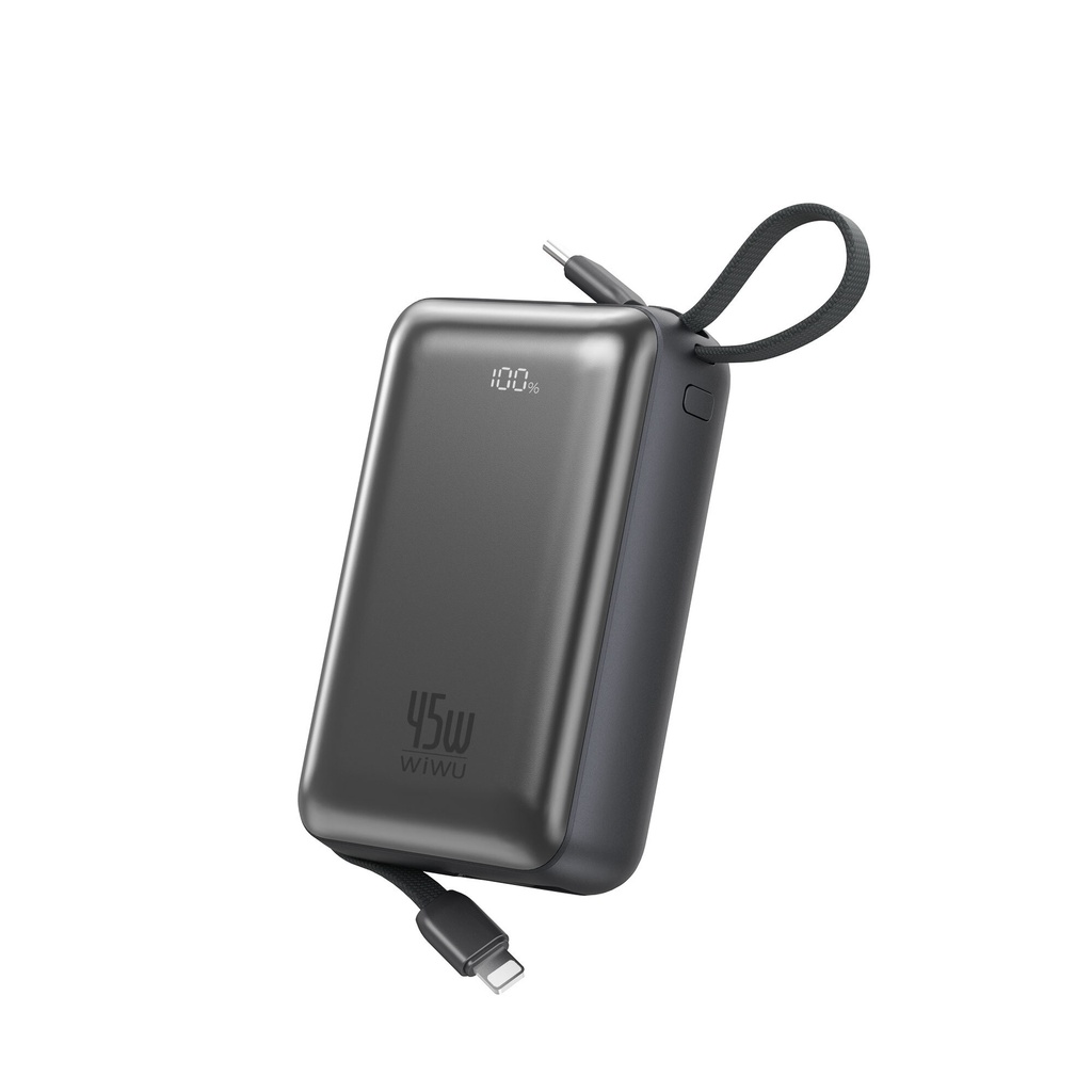 Wiwu AS-182 Galaxy Pro Max Serisi Type-C Lightning Çıkışlı Taşınabilir Powerbank PD 45W 20000mAh