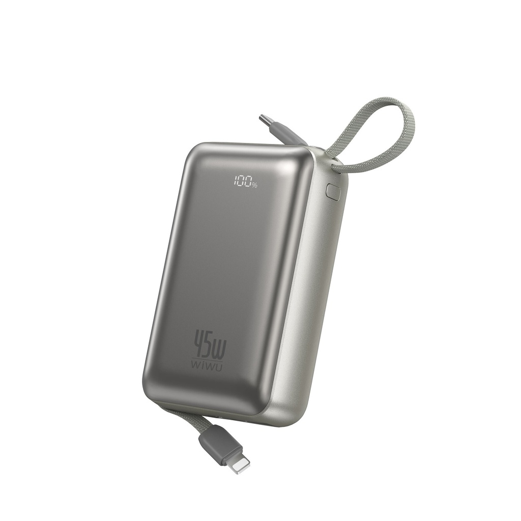 Wiwu AS-182 Galaxy Pro Max Serisi Type-C Lightning Çıkışlı Taşınabilir Powerbank PD 45W 20000mAh
