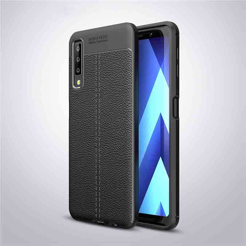 [RNZ-TA15423] Samsung Galaxy A7 2018 Uyumlu Kılıf Zore Niss Silikon Kapak (Siyah)