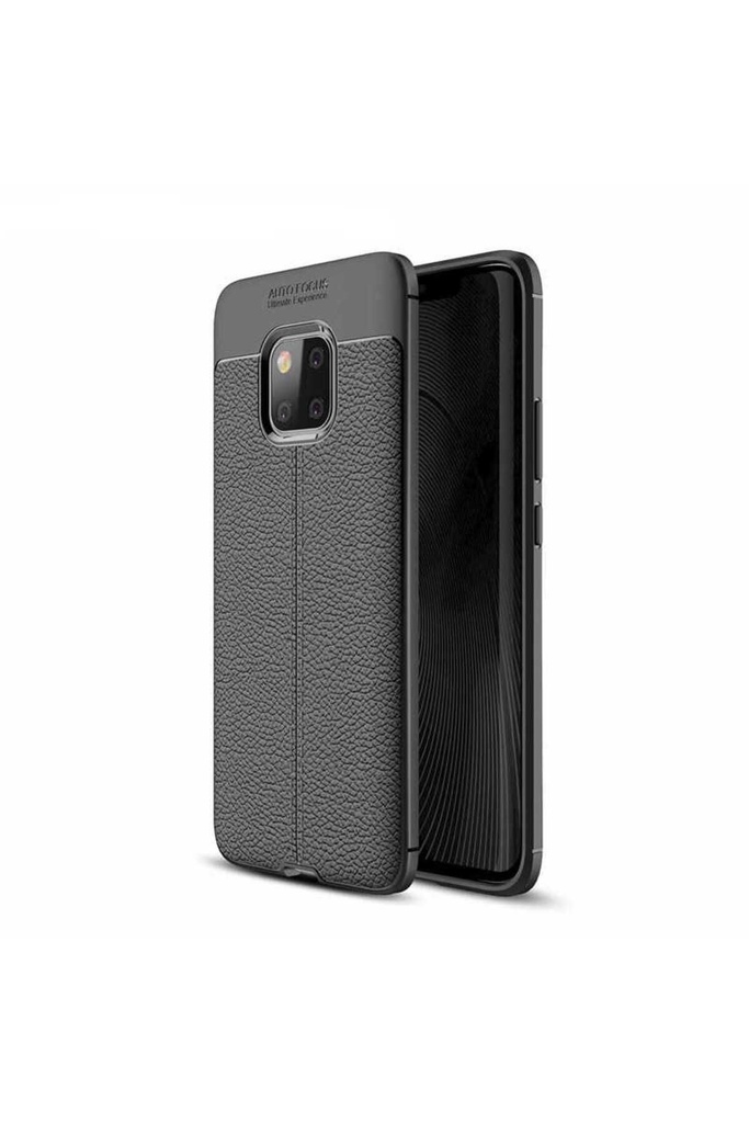 [RNZ-TA15431] Huawei Mate 20 Pro Uyumlu Kılıf Zore Niss Silikon Kapak (Siyah)
