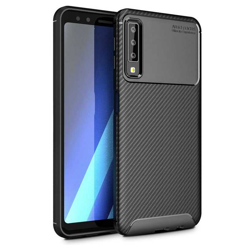Samsung Galaxy A7 2018 Uyumlu Kılıf Zore Negro Silikon Kapak