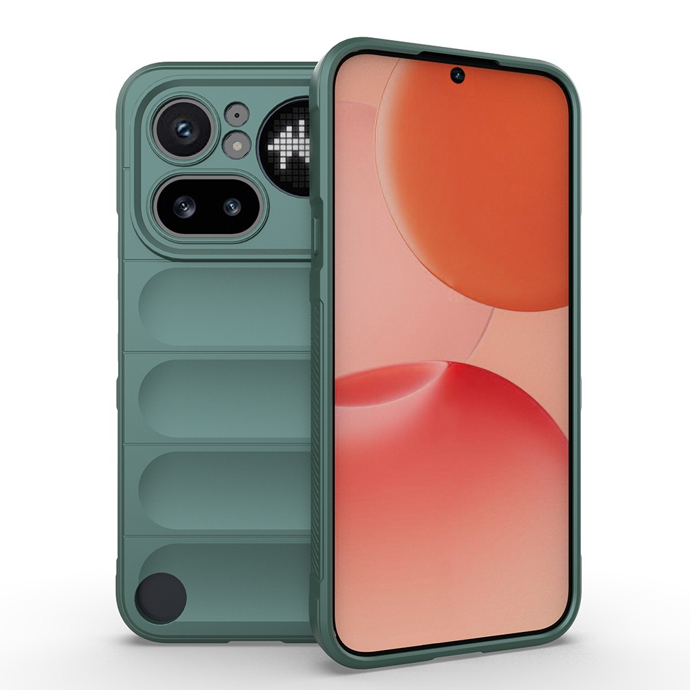 Nothing Phone 4A Pro Uyumlu Kılıf Esnek TPU Oyuklu Arka Yüzey Tasarımlı Zore Etnik Silikon Kapak
