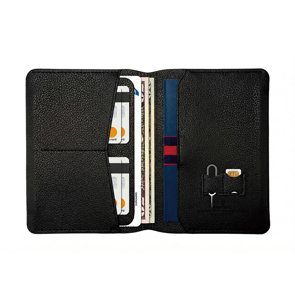 Wiwu Master Passport Wallet Pasaport RFID Özellikli Kart ve Sim Bölmeli PU Deri Cüzdan
