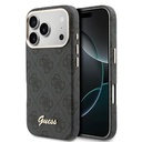 Apple iPhone 17 Pro Uyumlu Kılıf Guess Orjinal Lisanslı M-safe Şarj Özellikli Script Yazı Logolu 4G Desenli Kapak