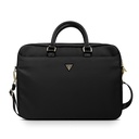Guess Orjinal Lisanslı Naylon Kumaş Metal Üçgen Logolu Omuz Askılı 15-16 inç Laptop Çantası