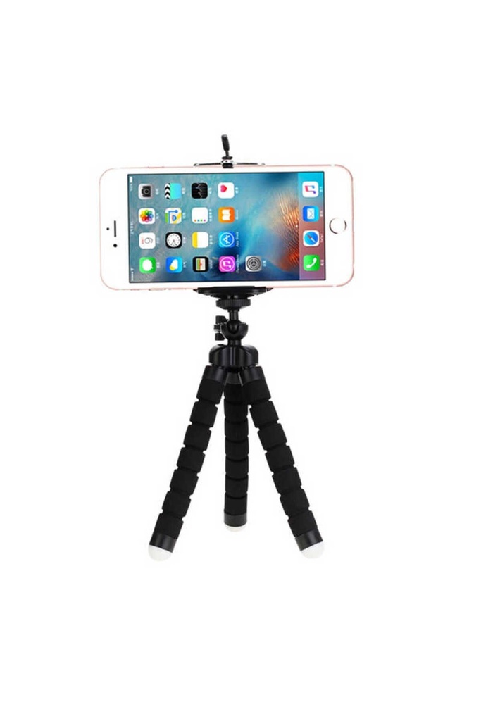 [RNZ-TA15464] Zore TR1 Kısa Tripod Sünger Ayaklı (Siyah)