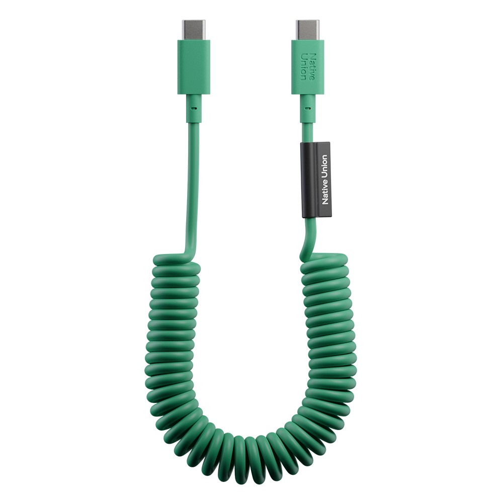 Native Union POP Serisi Type-C to Type-C Spiralli Şarj Kablosu 60W 1.2M