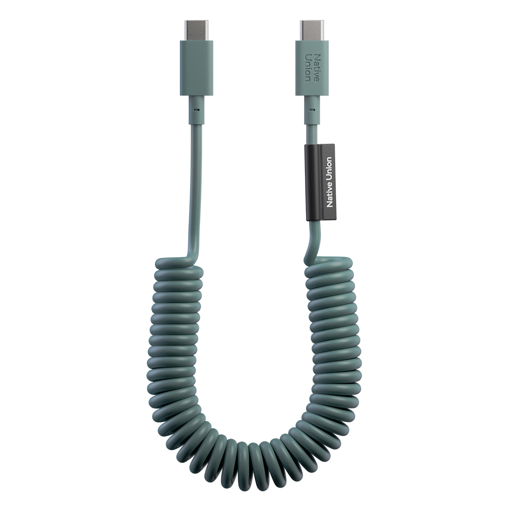 Native Union POP Serisi Type-C to Type-C Spiralli Şarj Kablosu 60W 1.2M