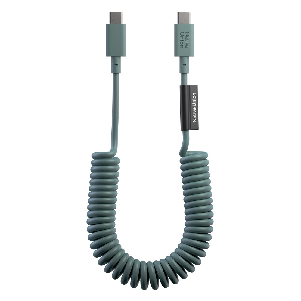 Native Union POP Serisi Type-C to Type-C Spiralli Şarj Kablosu 60W 1.2M