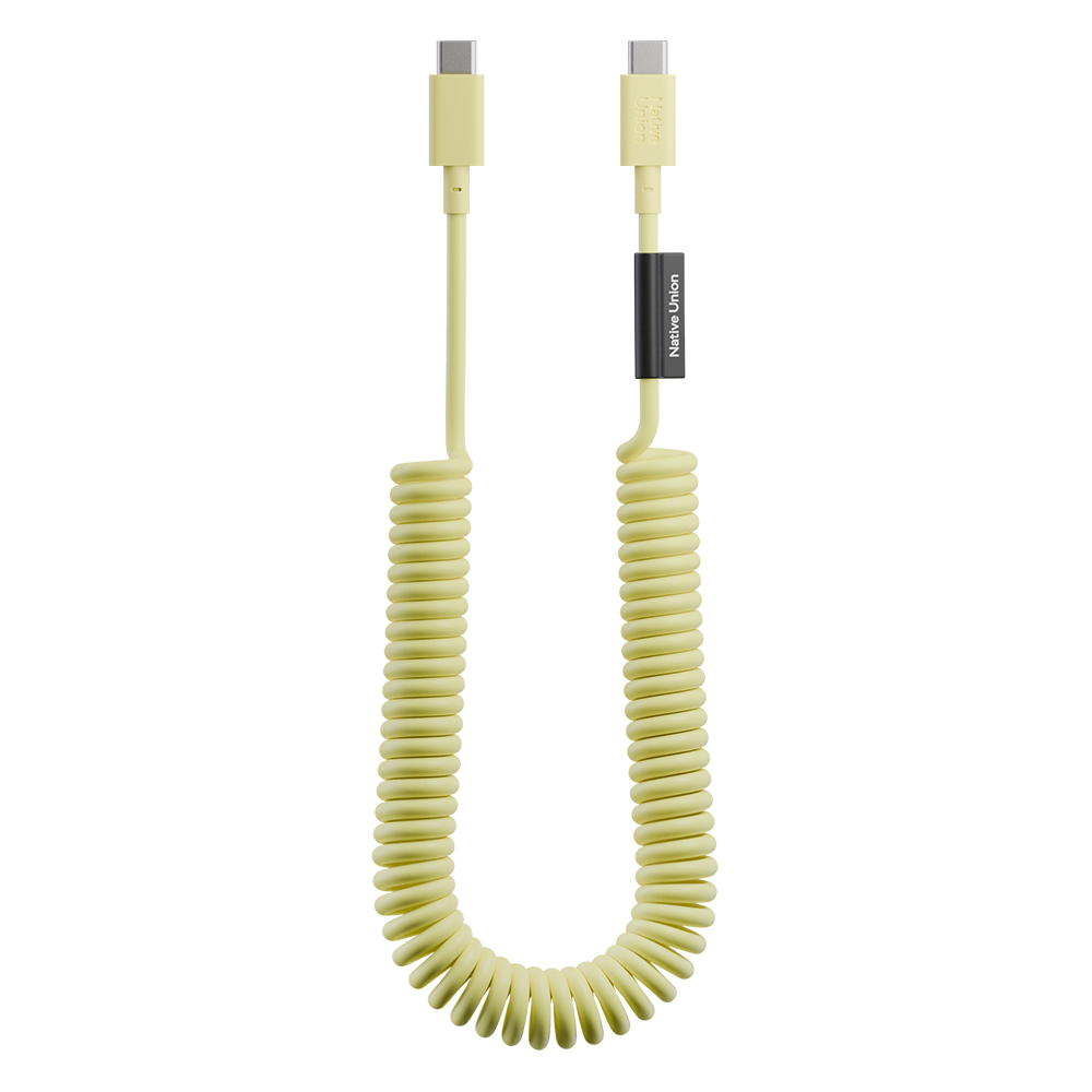 Native Union POP Serisi Type-C to Type-C Spiralli Şarj Kablosu 60W 2.4M