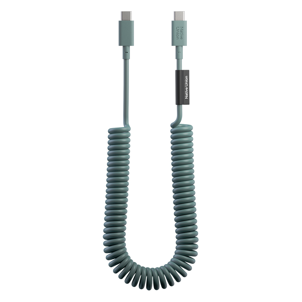 Native Union POP Serisi Type-C to Type-C Spiralli Şarj Kablosu 60W 2.4M
