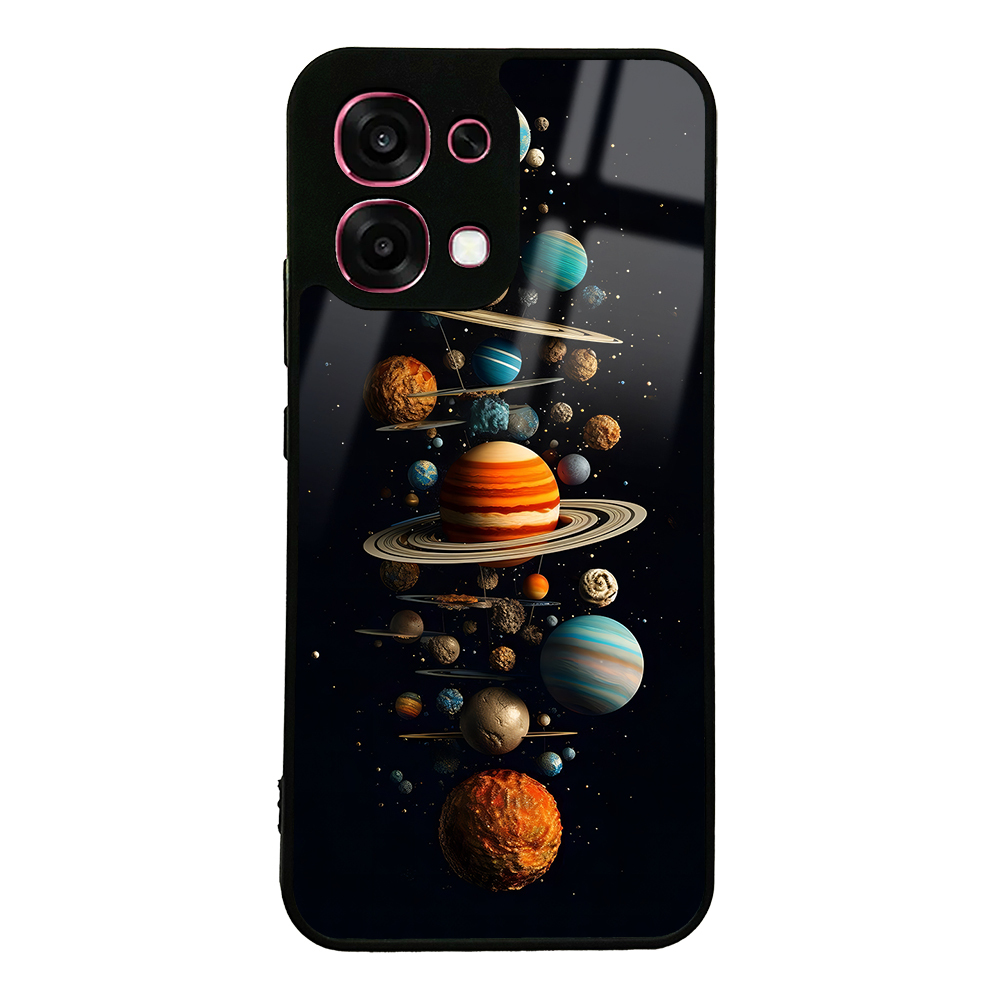 Oppo A6 Pro Uyumlu Kılıf Kamera Korumalı Desenli Zore Lusi Kapak