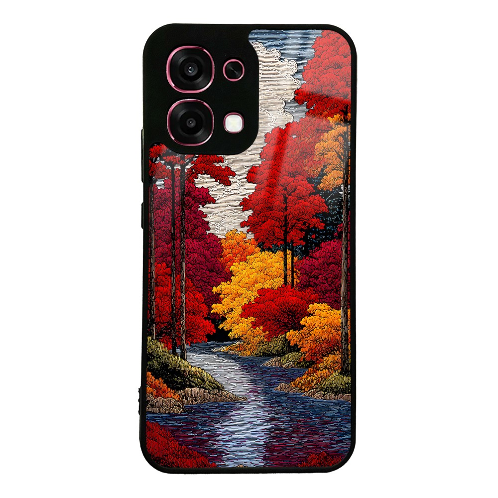 Oppo A6 Pro Uyumlu Kılıf Kamera Korumalı Desenli Zore Lusi Kapak