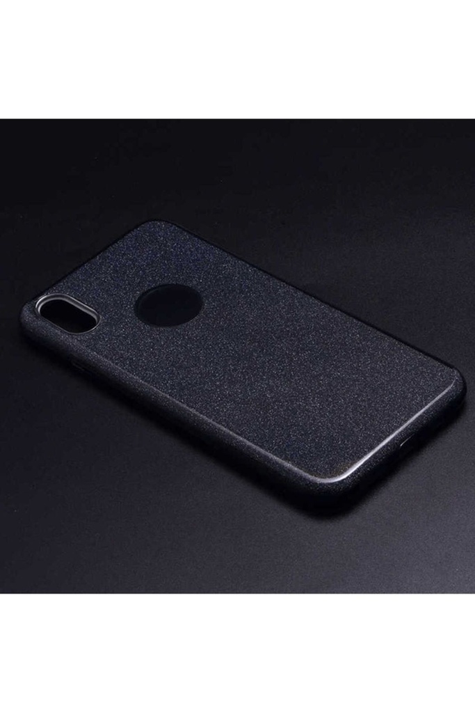 [RNZ-TA15494] Apple iPhone XS Max Uyumlu Kılıf Zore Shining Silikon (Siyah)