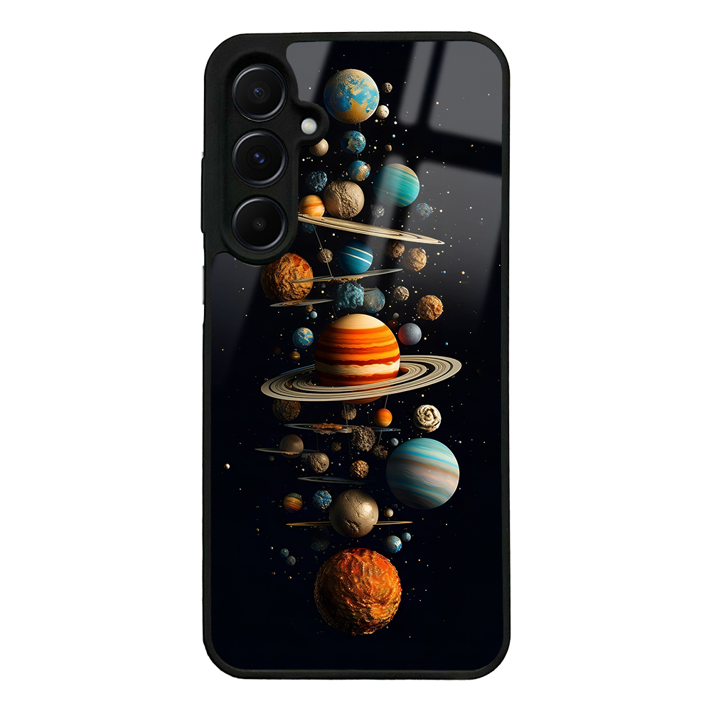 Samsung Galaxy A55 Uyumlu Kılıf Kamera Korumalı Desenli Zore Lusi Kapak